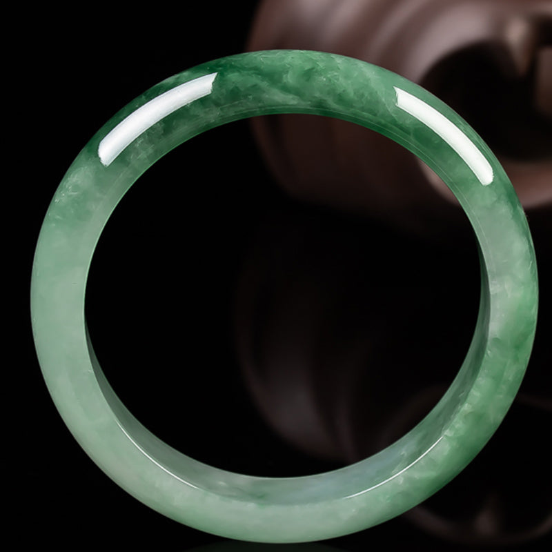 Braccialetto di benedizione della fortuna in giada naturale Buddha Stones