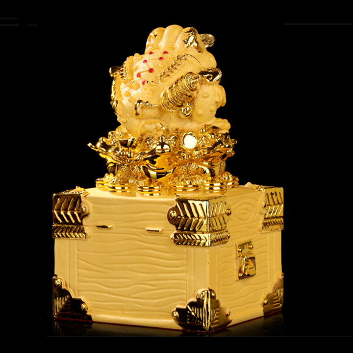 Buddha Stones Feng Shui Soldi Rana Statua Fortuna Ricchezza Decorazione