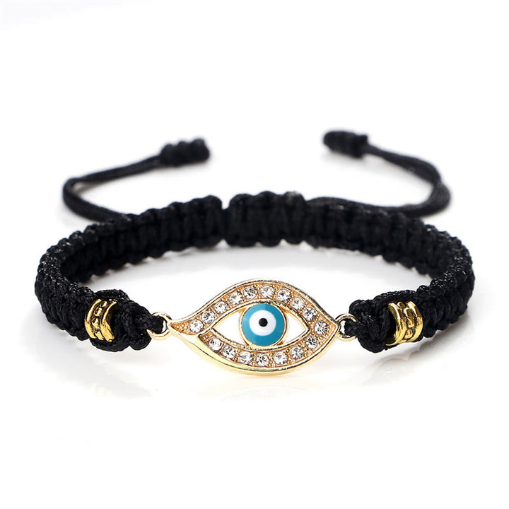 Braccialetto di corda Buddha Stones Evil Eye Keep Away Evil Spirits