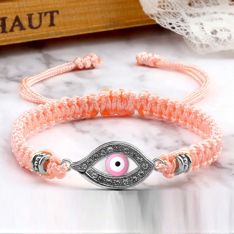 Braccialetto di corda Buddha Stones Evil Eye Keep Away Evil Spirits