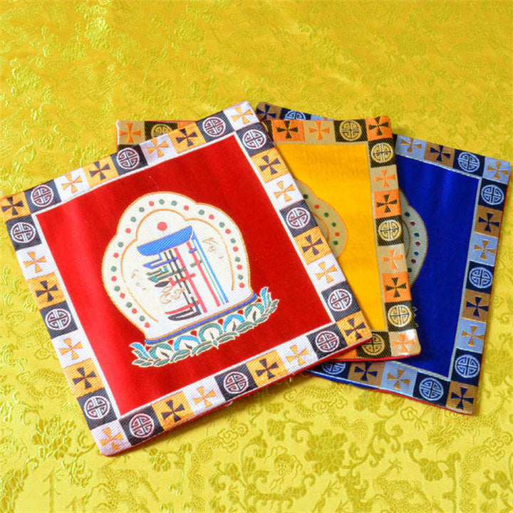 Tappetino da preghiera per altare Man-Bcu Kalachakra Meditazione curativa Tappetino Jacquard