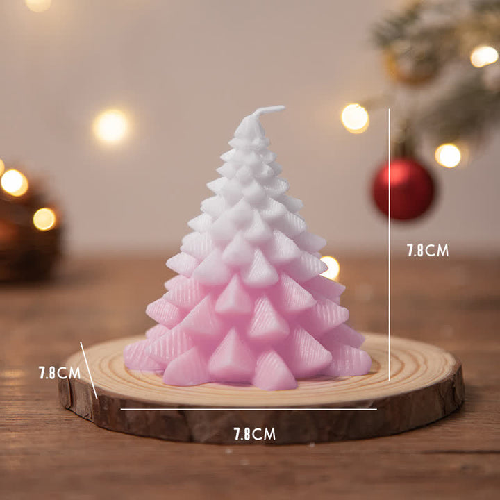 Candela profumata in cera di soia per albero di Natale, regalo per familiari e amici