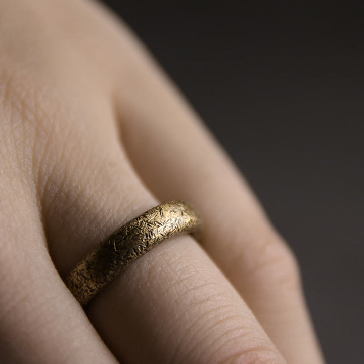 Anello di coppia portafortuna in rame con design vintage tibetano