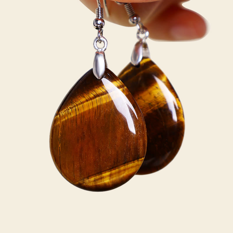 Buddha Stones Orecchini pendenti curativi in ​​avventurina naturale - image 11