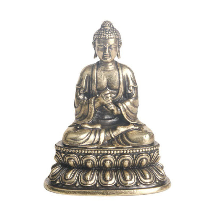 Decorazione della statua in rame della serenità del Buddha Tathagata - image 8