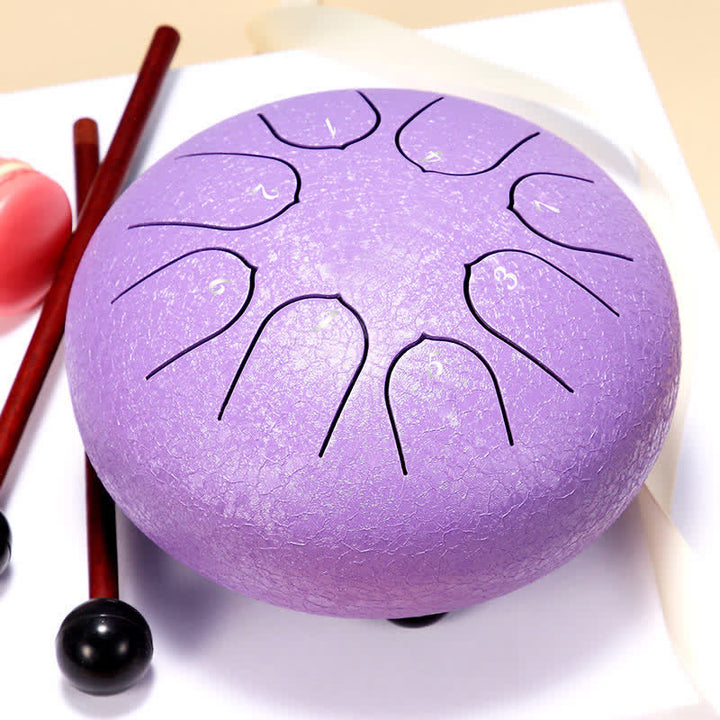 Kit di batteria yoga per meditazione e guarigione sonora con tamburo in acciaio - Viola - image 15