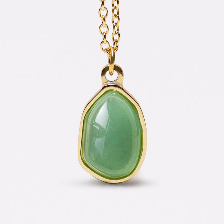 Collana con ciondolo di benedizione in quarzo rosa, ametista, avventurina verde naturale Buddha Stones