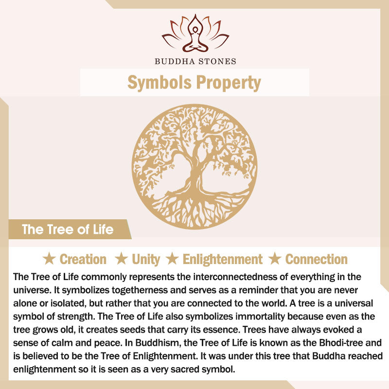 Buddha Stones Cristallo di quarzo naturale Albero della vita Collana con ciondolo energetico curativo