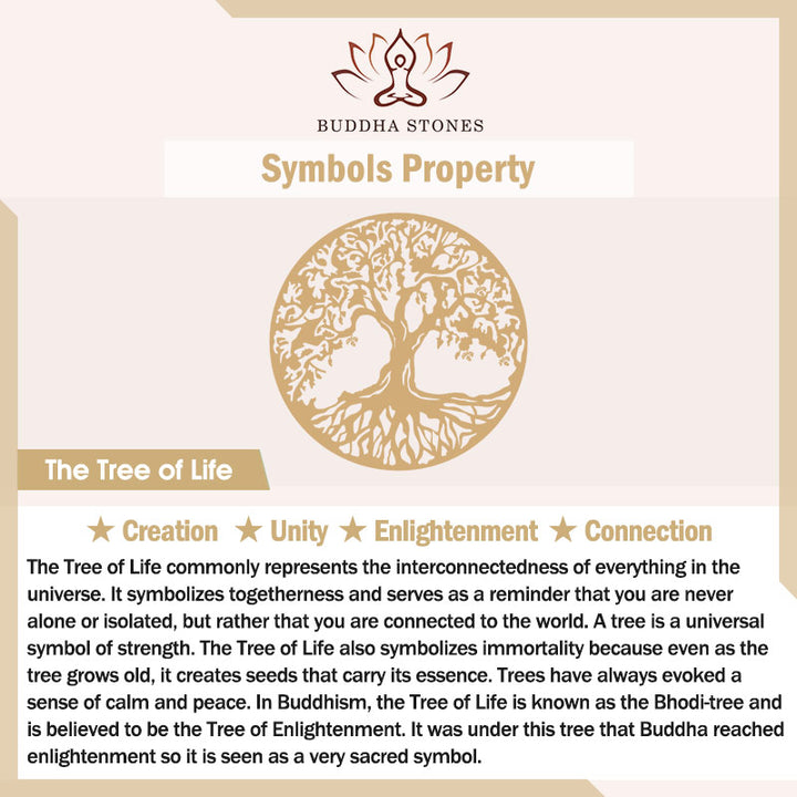 Buddha Stones Cristallo di quarzo naturale Albero della vita Collana con ciondolo energetico curativo