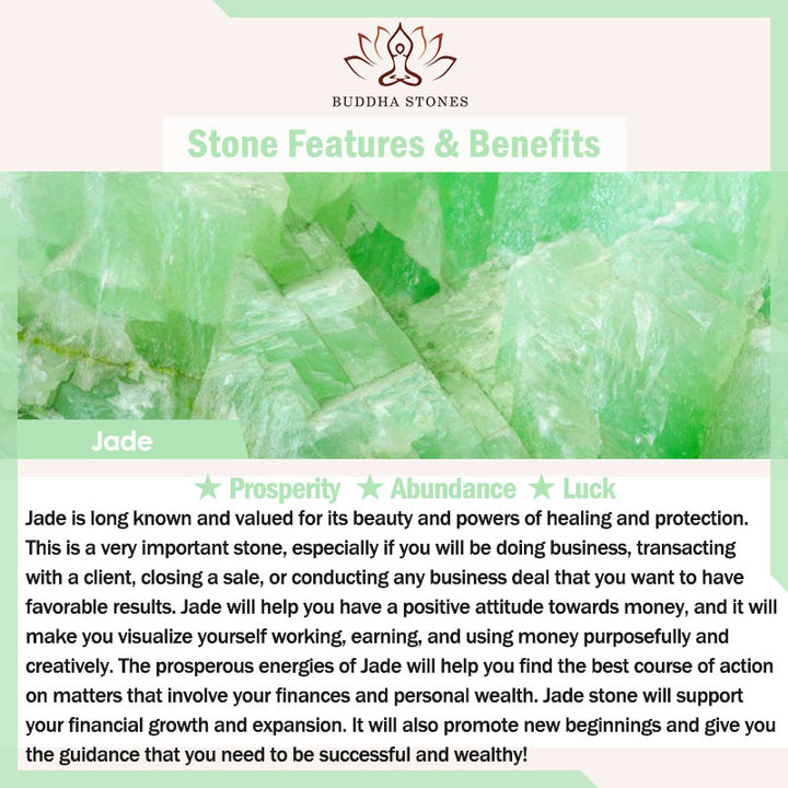 Buddha Stones Jade Abbondanza Fortuna