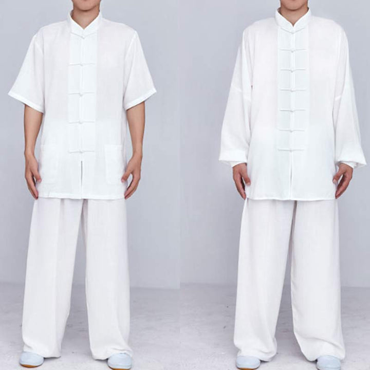 Buddha Stones Meditazione Zen Preghiera Spirituale Tai Chi Qigong Pratica Unisex Ricamo Abbigliamento Set - image 18