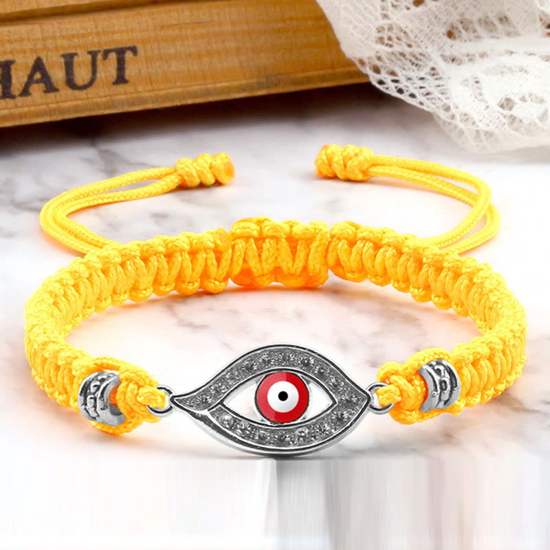Braccialetto di corda Buddha Stones Evil Eye Keep Away Evil Spirits