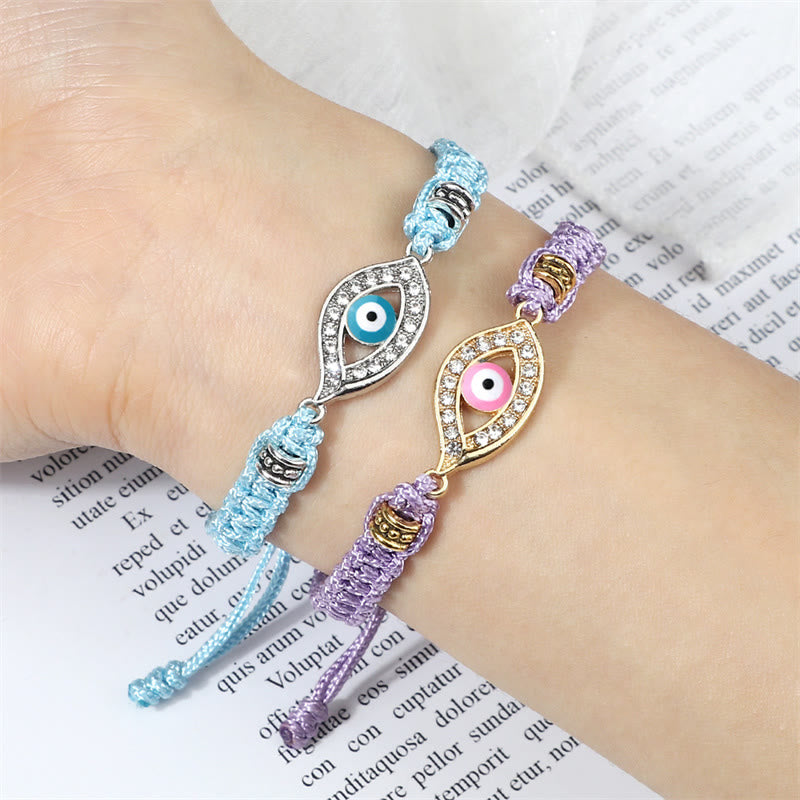 Braccialetto di corda Buddha Stones Evil Eye Keep Away Evil Spirits