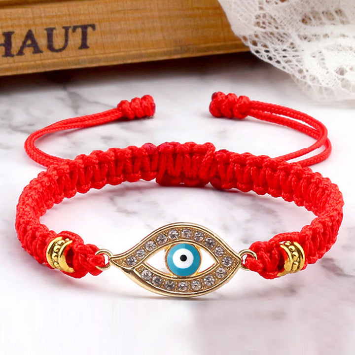 Braccialetto di corda Buddha Stones Evil Eye Keep Away Evil Spirits