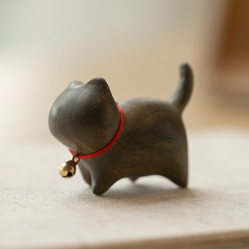 Buddha Stones, Sandalo verde, Piccola foglia, Sandalo rosso, Simpatici animali di gatto, Decorazione rilassante e pacifica - image 2