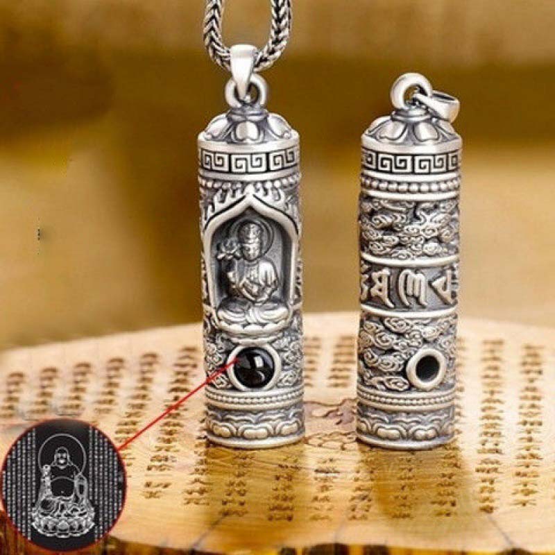 Collana con ciondolo di Buddha natale con proiezione dello zodiaco cinese e della prosperità - image 4