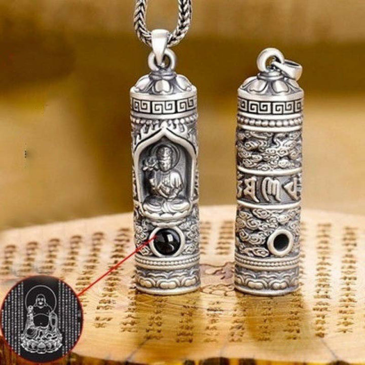 Collana con ciondolo di Buddha natale con proiezione dello zodiaco cinese e della prosperità - image 4