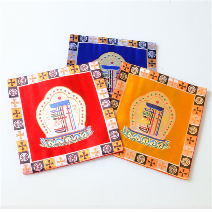 Tappetino da preghiera per altare Man-Bcu Kalachakra Meditazione curativa Tappetino Jacquard
