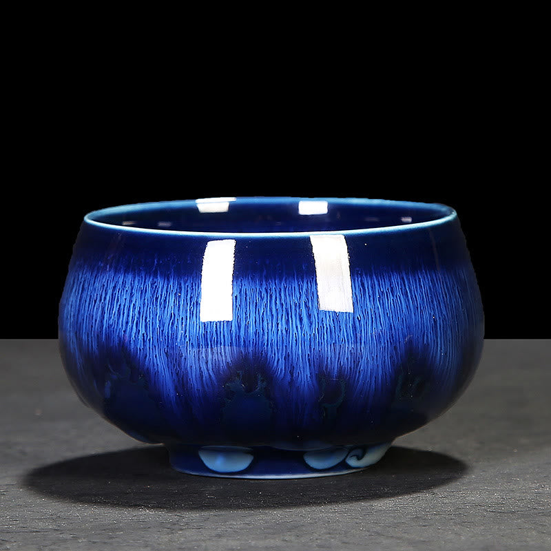 Buddha Stones Tazza da tè in ceramica cinese Jianzhan Glaze Kiln Change Tenmoku Kung Fu Tea Cup