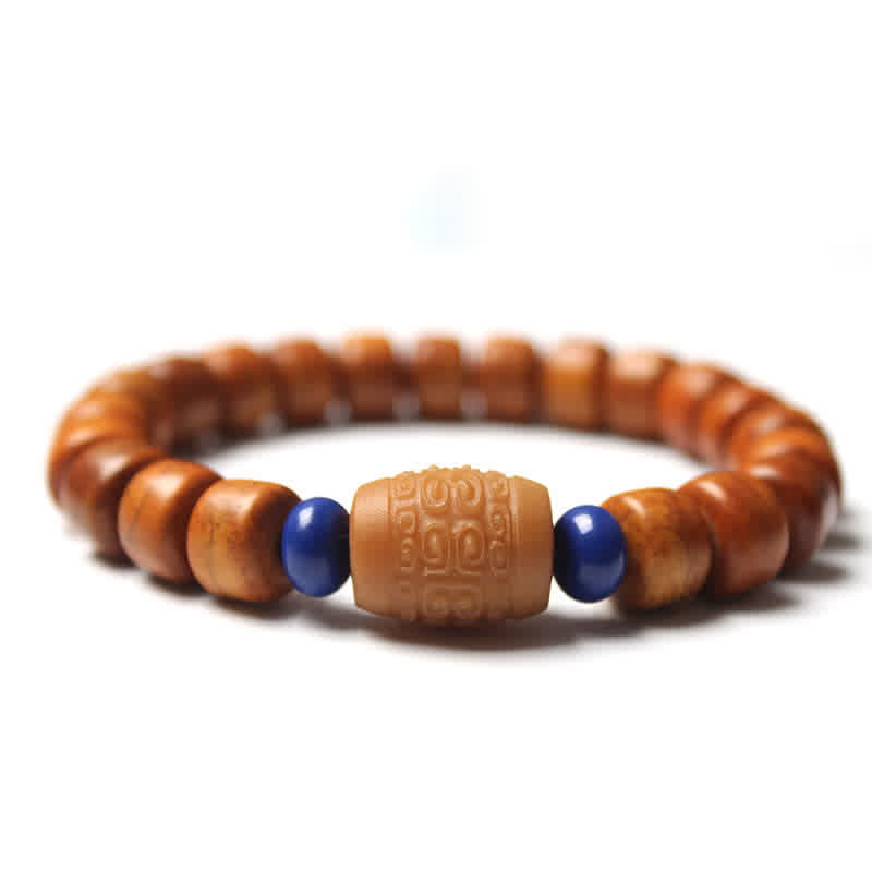 Bracciale Buddha Stones, perline di osso tibetano, Om Mani Padme Hum