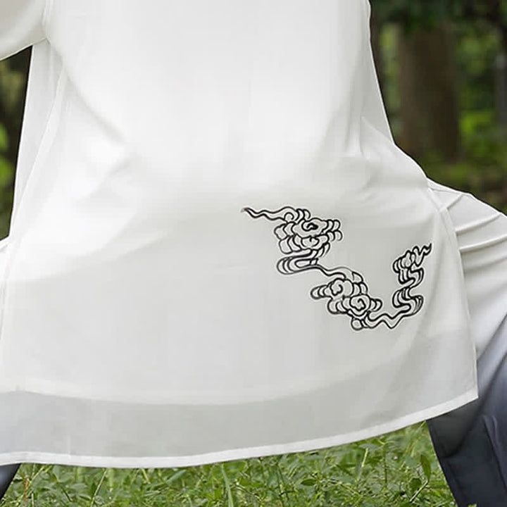 Buddha Stones Nuvole di buon auspicio Gradiente Meditazione Preghiera Spirituale Zen Tai Chi Qigong Pratica Set di abbigliamento da donna - image 14