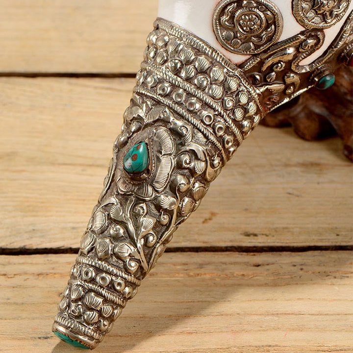 Conchiglia naturale tibetana Shankha conchiglia conchiglia ricchezza fortuna decorazione della casa - image 16