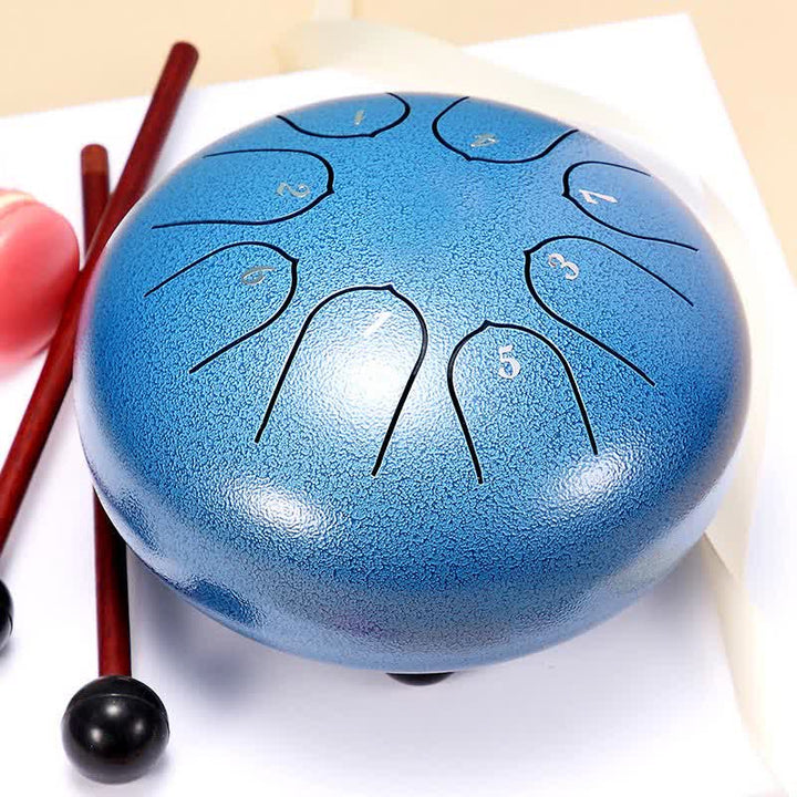 Kit di batteria yoga per meditazione e guarigione sonora con tamburo in acciaio - DodgerBlue - image 19