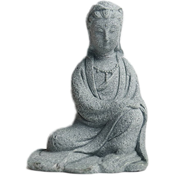 Buddha Stones Avalokitesvara Statua Benedizione Decorazione per la casa - image 17