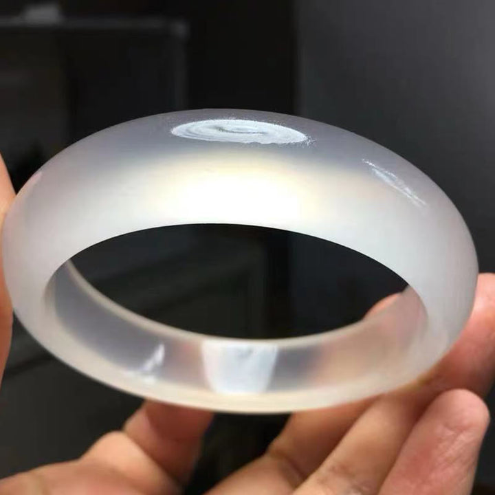 Braccialetto Buddha Stones Naturale Traslucido Seta Dorata Giada Ricchezza Fortuna - image 3