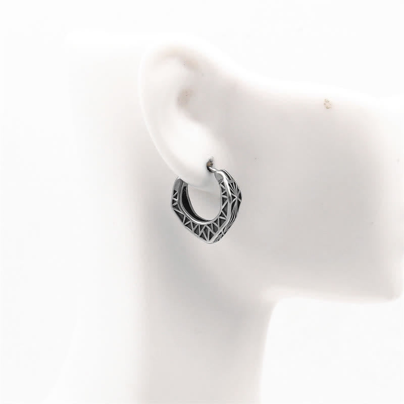 Orecchini Viking Hoop Titanium Steel Balance - image 3