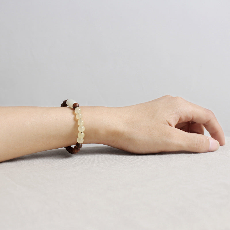 Bracciale Buddha Stones Jade Sandalwood Luck Abbondanza
