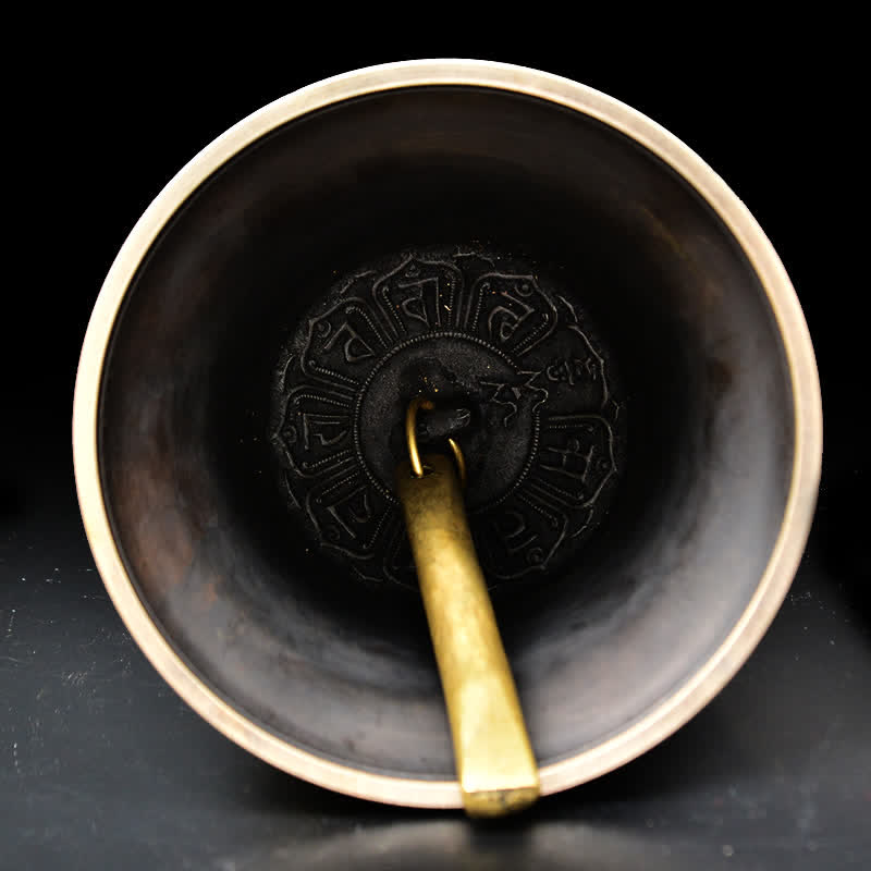 Campanello a vento con drago e Buddha inciso tibetano, decorazione da appendere alla parete in rame - image 5