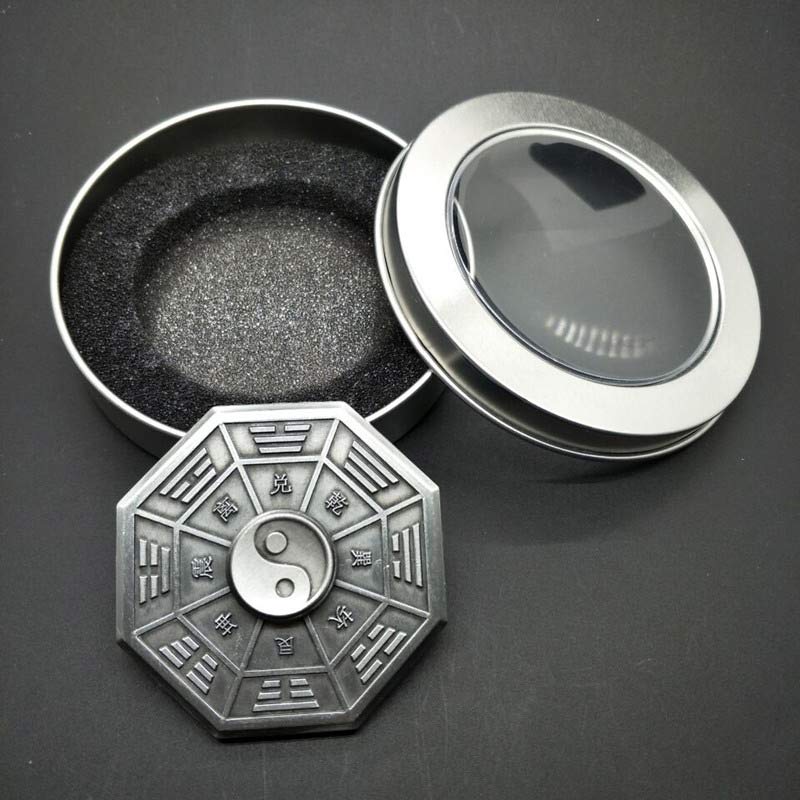 Buddha Stones Fidget Spinner Benedizione Tai Chi Dito Mano Spinner Decorazione - Argento - image 3