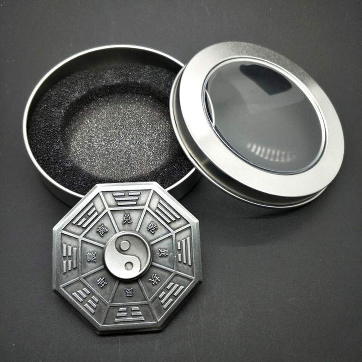 Buddha Stones Fidget Spinner Benedizione Tai Chi Dito Mano Spinner Decorazione - Argento - image 3