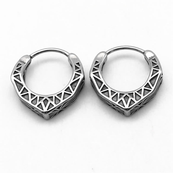 Orecchini Viking Hoop Titanium Steel Balance