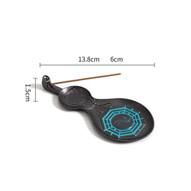 Decorazione del bruciatore di incenso di benedizione del rame di zucca Yin Yang Bagua