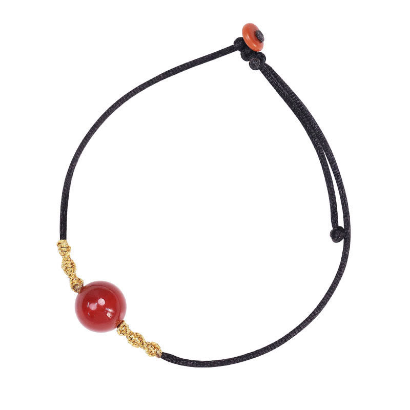 Buddha Stones Agata rossa naturale Calcedonio Autoaccettazione Fiducia String Bead Bracciale Collana Pendente