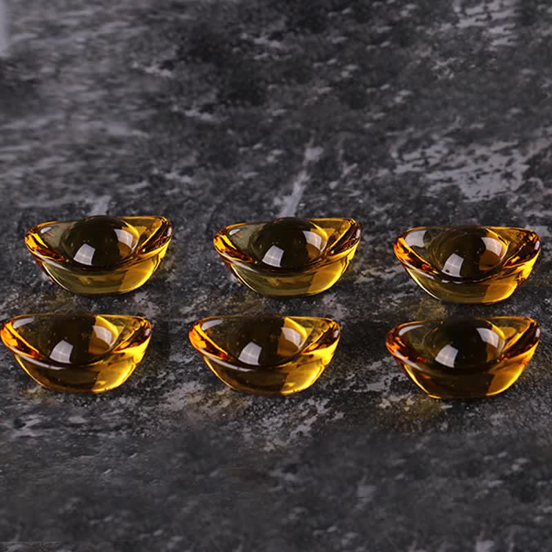 Ciotola del tesoro in cristallo Liuli fatta a mano, pezzo d'arte, decorazione per la casa - image 9