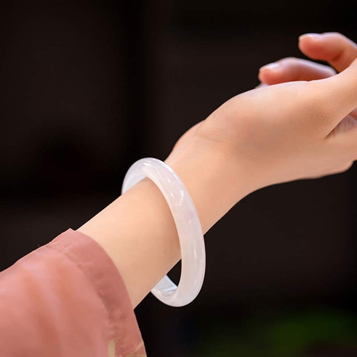 Buddha Stones Calcedonio naturale Armonia Braccialetto positivo - image 3