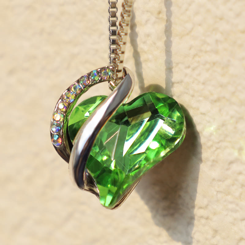 Collana con ciondolo con energia curativa, pietra portafortuna del cuore Buddha Stones d'amore