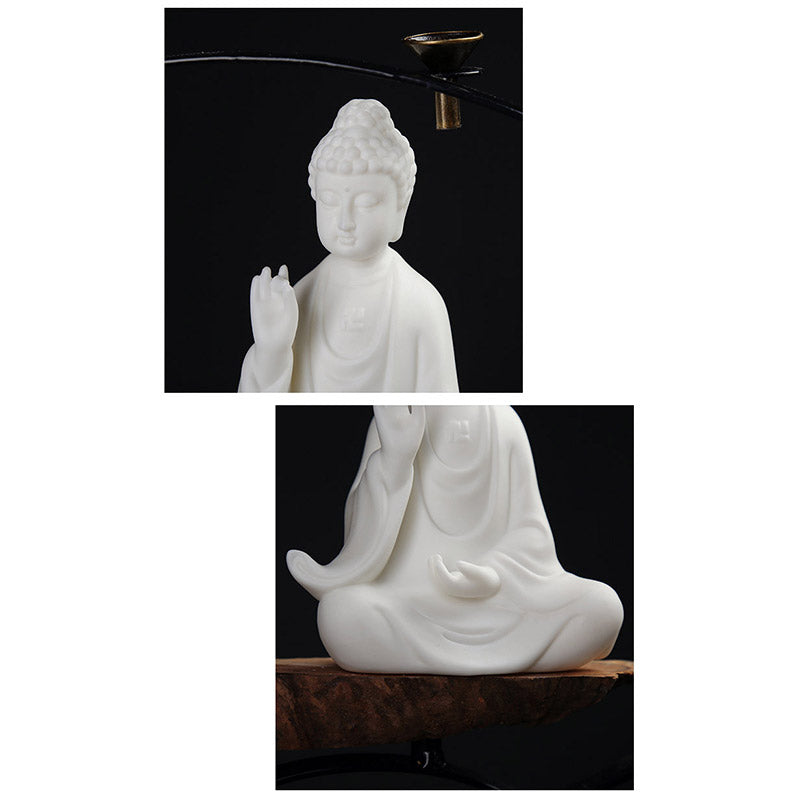 Decorazione a LED in ceramica con benedizione del Buddha Avalokitesvara Ksitigarbha Bodhisattva - image 5