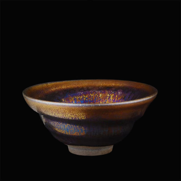 Buddha Stones cinese Jianzhan colorato Via Lattea smaltata tazza da tè in ceramica Tenmoku Kung Fu tazza da tè