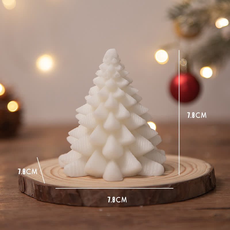Candela profumata in cera di soia per albero di Natale, regalo per familiari e amici