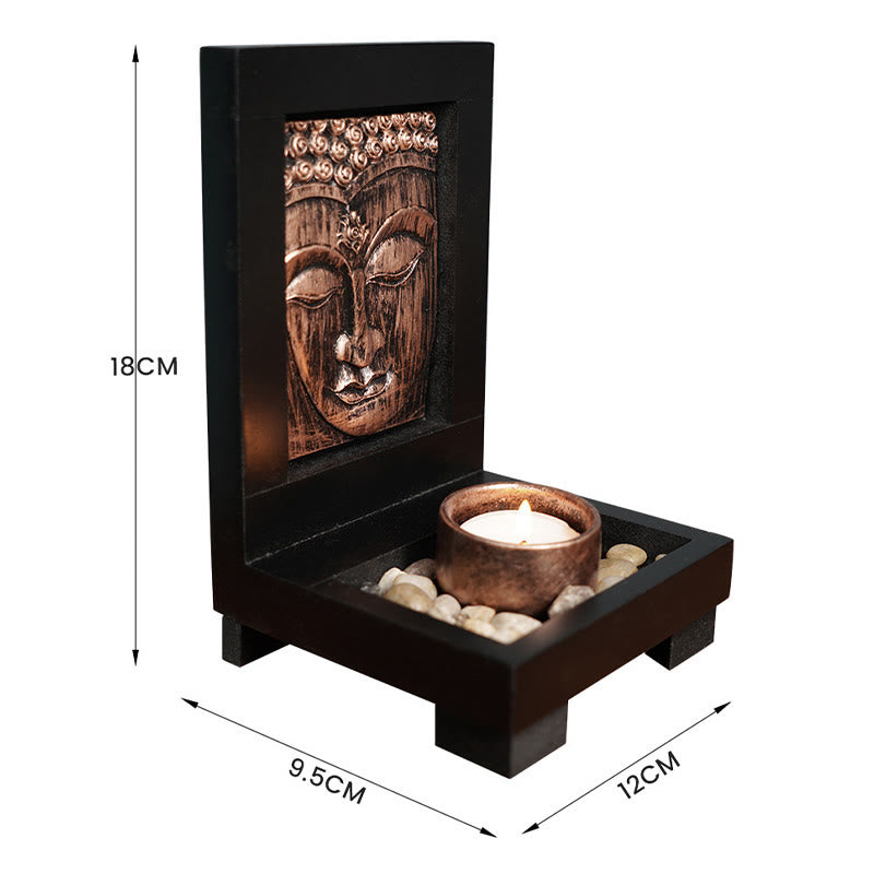 Buddha Stones Buddha Compassione Serenità Casa Preghiera Altare Zen Decorazione - image 9