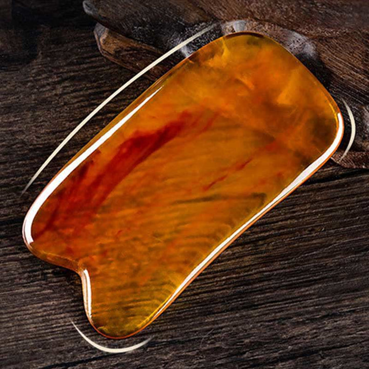 Set di pettini per massaggio completo del corpo e del viso Gua Sha in resina