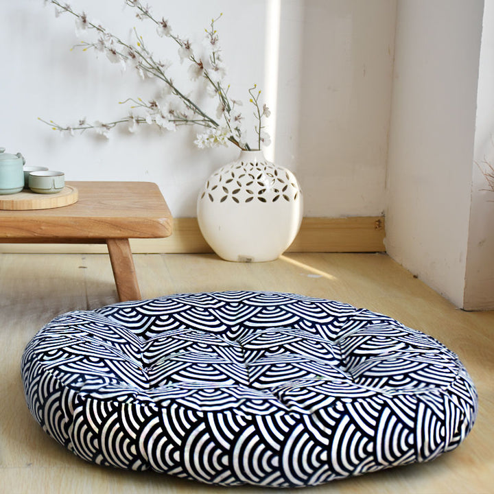 Cuscino per seduta da meditazione in cotone e lino, decorazione per la casa