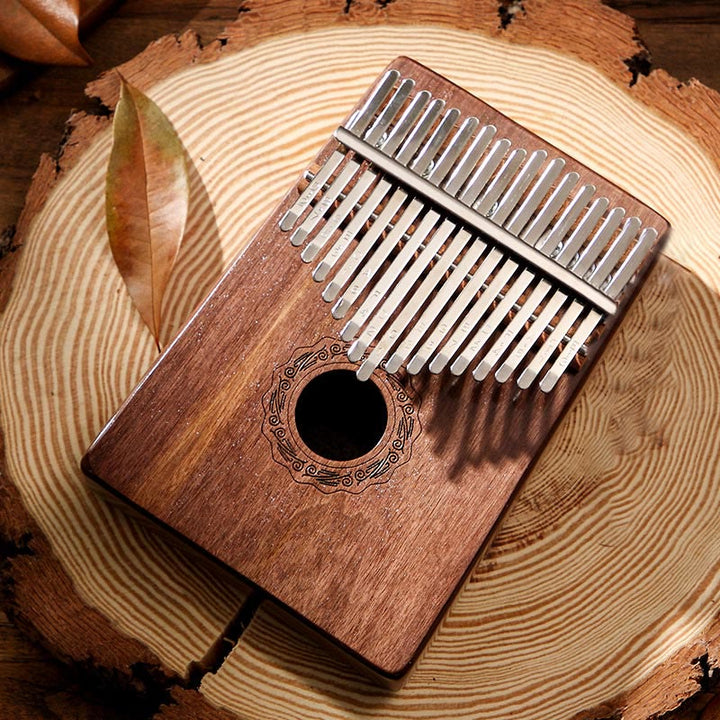 Buddha Stones Kalimba 17 tasti Thumb Piano in mogano Acacia Noce Pianoforte portatile per dita
