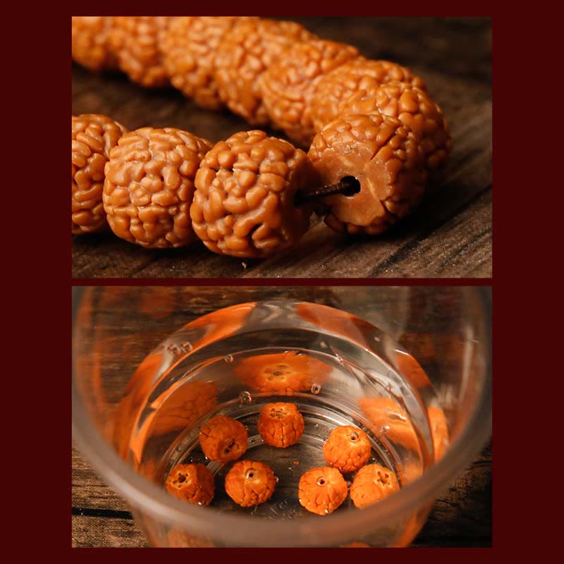 Tibet 108 Mala Beads Rudraksha Bodhi Seed Zodiaco Cinese Natale Buddha Ricchezza Braccialetto Charm