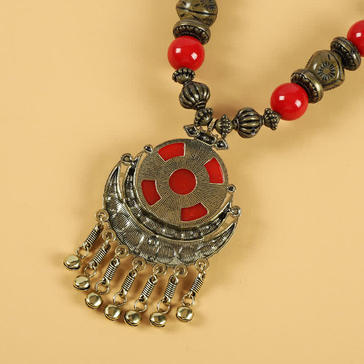 Perline retrò tibetane con nappa per capelli, accessori per capelli - image 4