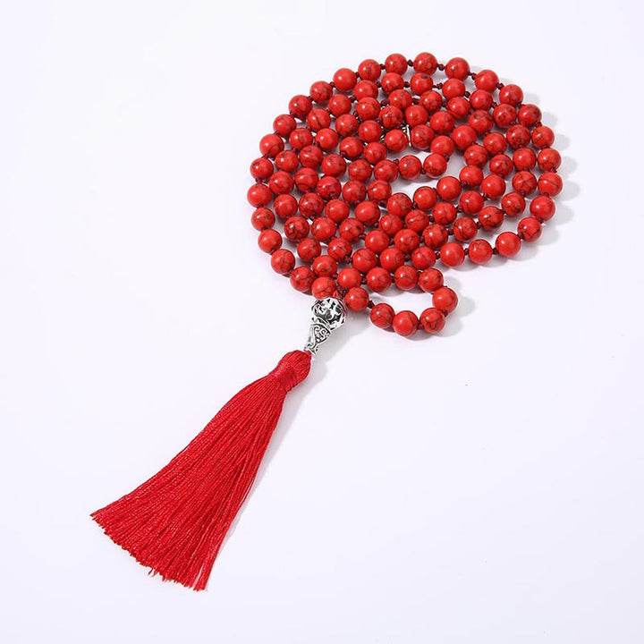 Collana con 108 perle di Mala, preghiera, yoga e meditazione